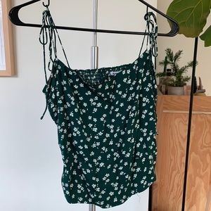 Reformation tie shoulder top